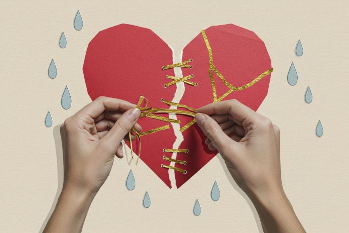 割れたハート 割れたハート