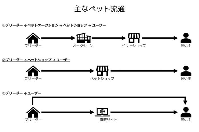 ペット流通の仕組み