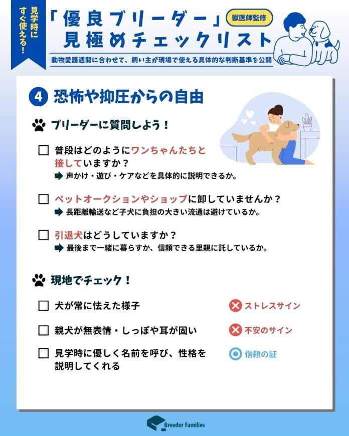 ④ 恐怖や抑圧からの自由